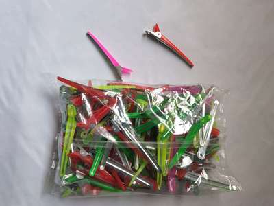 染发工具鸭嘴夹阳光染发套装赠品半铁发夹多色可选美发用品鸭嘴夹|ms