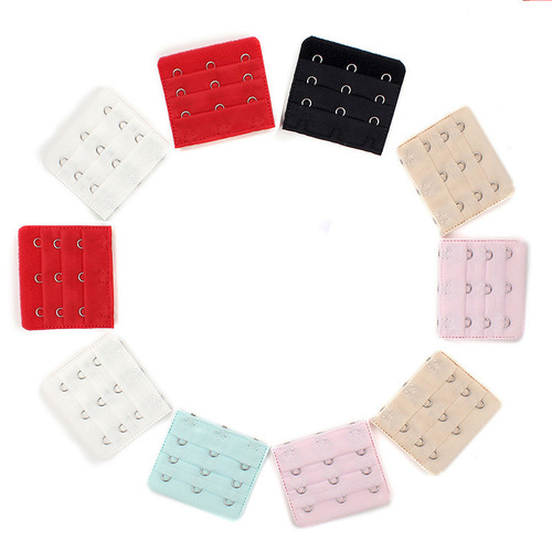 Factory direct sales bra extension buckle stainless steel bra extension buckle bra three-row buckle bra accessories