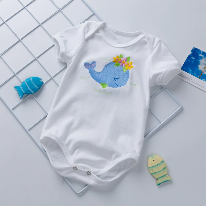 Cute children's bodysuit for men and women, doll, with embroidery, new collection, 0-2 years, with short sleeve, (Physicals), children's clothing