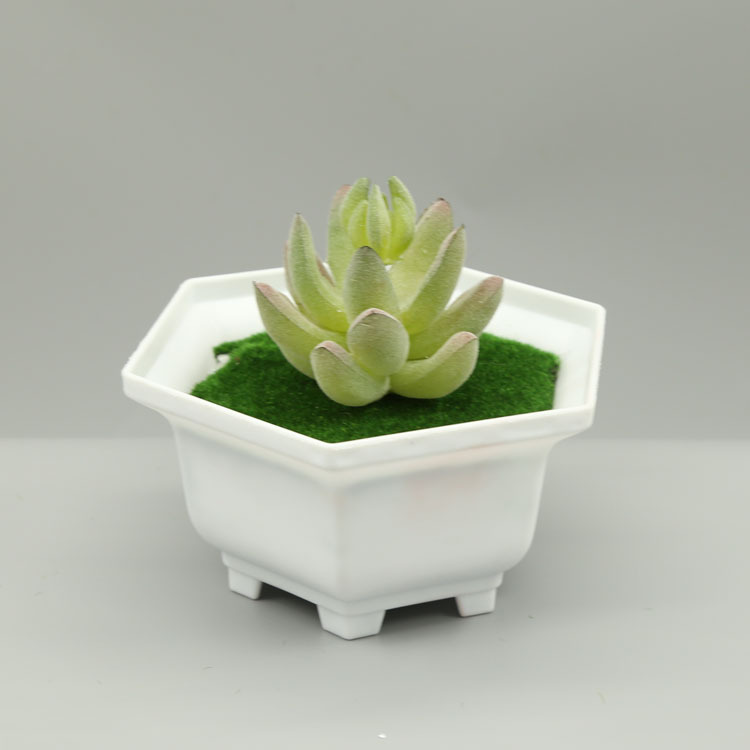 The manufacturer supplies P007 weighted foam plastic flower POTS and flocked artificial flower POTS detail image 1