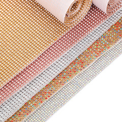 批發3MM水鑽鋁網 熱熔膠鋁網鑽 DIY背膠貼鑽箱包杯子排鑽裝飾