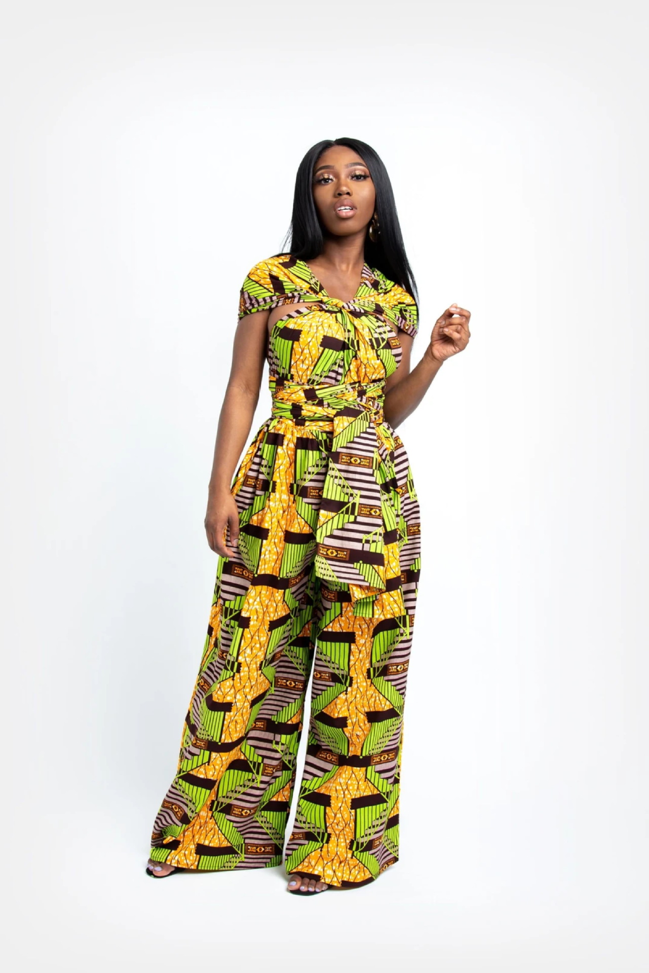 Printing Sexy Wear Wide-Leg Jumpsuit NSMDF67963