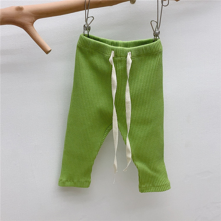 [Privacy New 7778] Niños de algodón sólido primavera y otoño leggings delgados ropa de primavera de niñas un envío gratuito