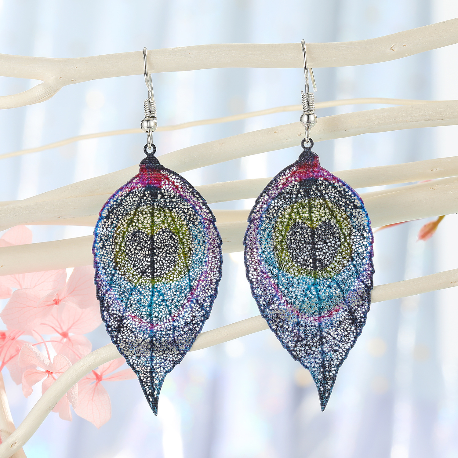 Retro Fashion Ethnic Style Round Iron No Inlaid Earrings display picture 3