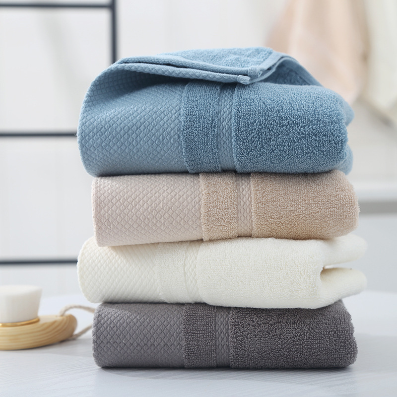 Pure cotton plain hotel towel soft thick adult household absorbent face towel foreign trade Daily Gifts Wholesale