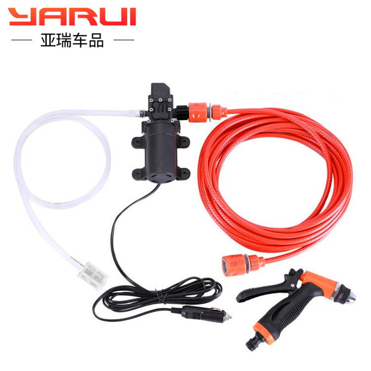 12v Washing pump Car washing machine 220v high pressure Water gun household portable Washer Brush car Artifact