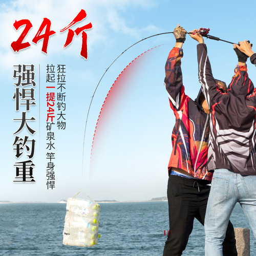 Carbon lure rod full set of straight handle gun handle fishing rod spinning wheel gun handle rod water drop wheel set fishing rod lure rod