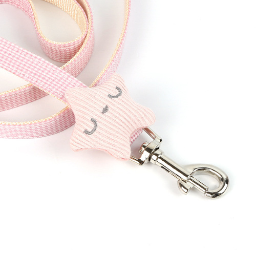 Factory direct selling pet leash, star harness, fresh and cute, small and medium dog leash, wholesale