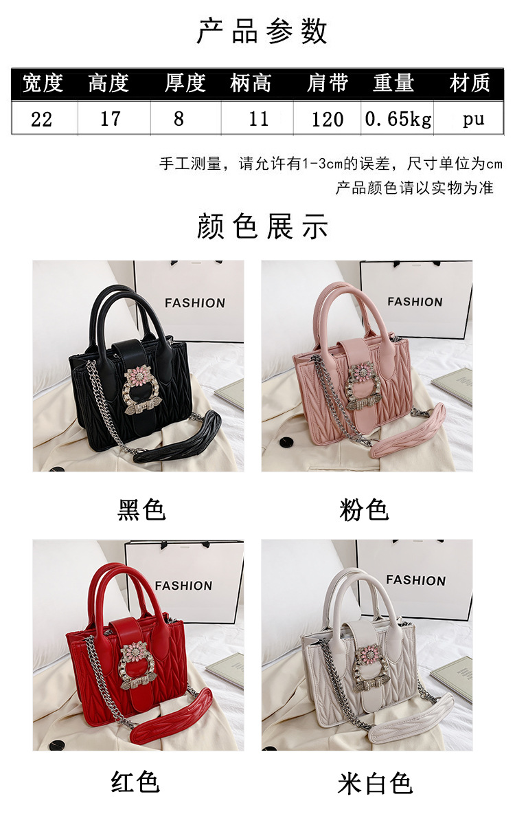 New Trendy Korean Fashion Large-capacity Messenger Small Square All-match Ladies Single Shoulder Bags display picture 2