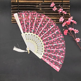 扇子蕾丝透明扇子 古风女生舞蹈折扇现代旗袍裙子搭配古典扇厂家
