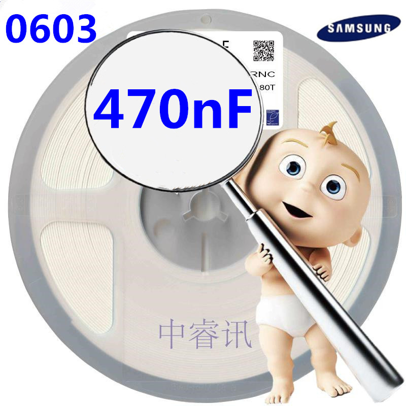 CL10B474KO8NFNC 贴片陶瓷电容 0603 470nF 16V X7R 原装新货正品