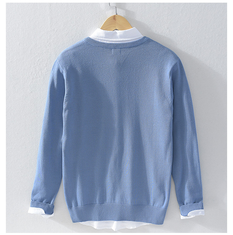 Amerikanischer V-ausschnitt Business Pullover Für Herren Slim Fit_voghion.com