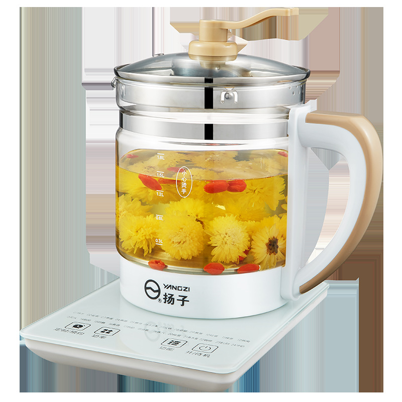 玻璃养生壶全自动多功能家用电热烧水壶花茶煮茶器办公室适用|ms