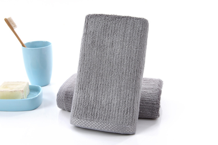 Striped towel gray