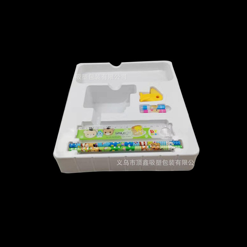 子供文房具ギフトボックスセットブリスター包装トレイpvc白色絵画学習用品ブリスター箱カスタマイズ|undefined