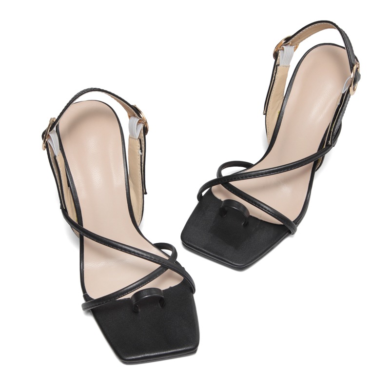 Slip-On-Sandalen mit quadratischem Absatz und Sandalen in Übergröße_voghion.com