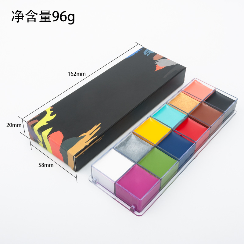 Halloween aceite color cuerpo pintura corporal cara pintura crema drama maquillaje niños bola cos rendimiento