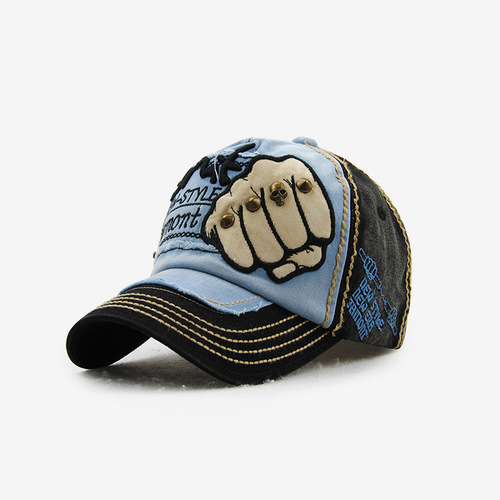 Direct Sale Yangguan Brand Punch Baseball Cap for Men and Women, Trendy Fashion Letter and Button Leisure Duckbill Hat