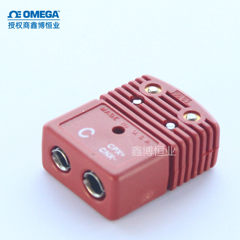 代理美国欧米热电偶插座OSTW-CF母连接器红色高温端子大母接插件
