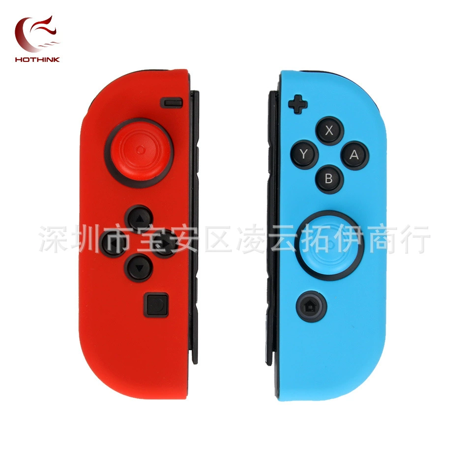 Силиконовый чехол-рукоятка для Nintendo Switch, защитный чехол рукояти NS, зеленый/желтый оттенок