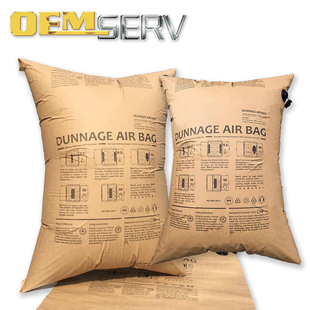 缓冲填充空气袋厂家集装箱充气袋货柜厂家直销牛皮纸