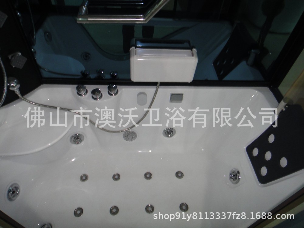 De una sola pieza toda la sala de ducha rectangular todo el baño cuarto de baño de vapor