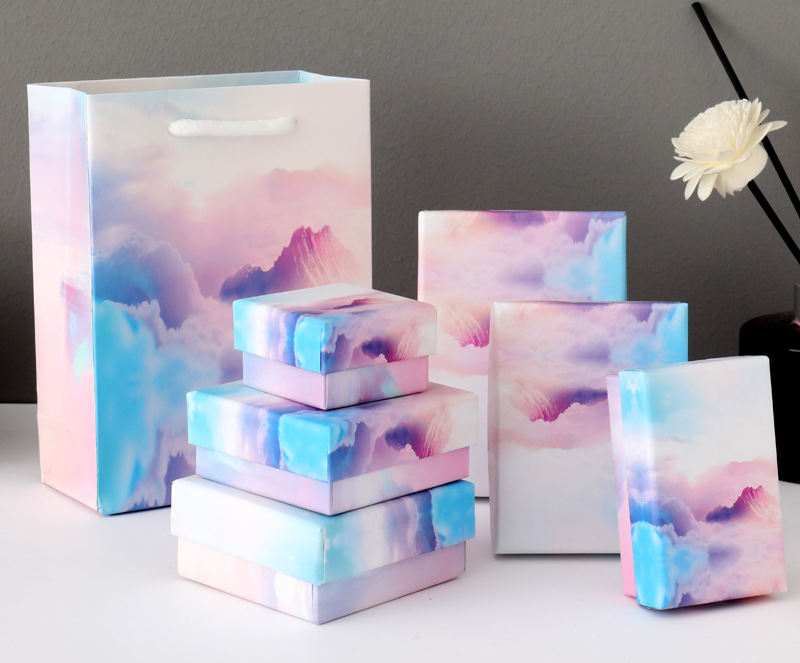 70g Weight 1 Piece Fashion Solid Color Paper Jewelry Boxes