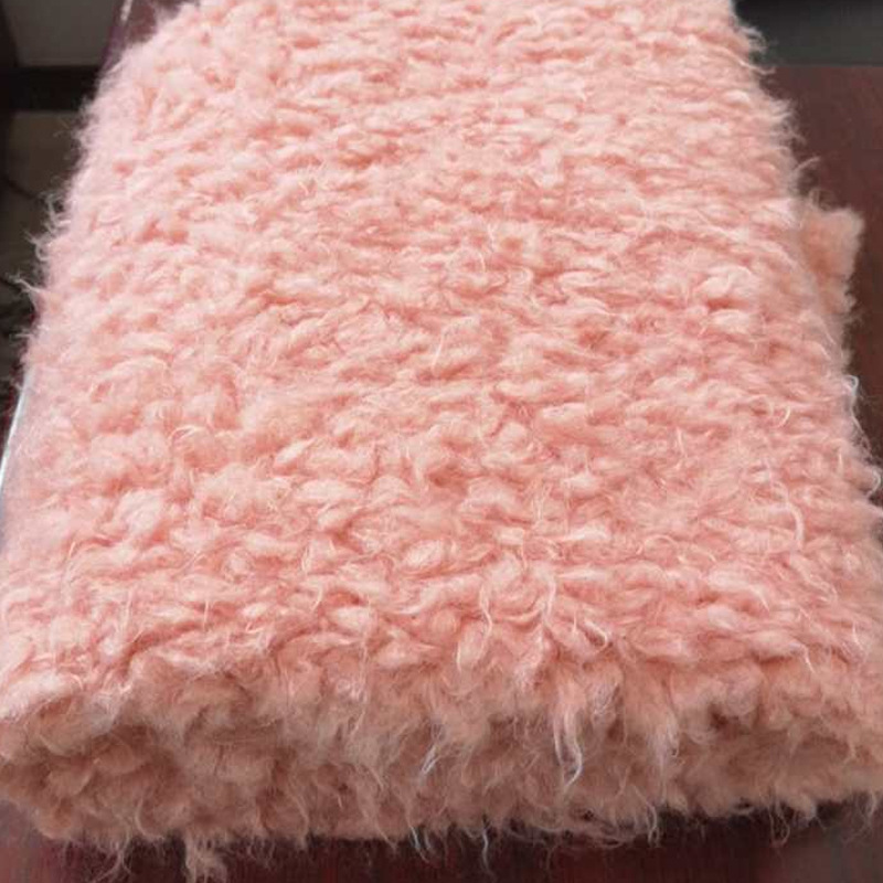 厂家新款山羊绒 羊绒卷服装面料羊圈绒定 制纺织品供应批发山羊绒