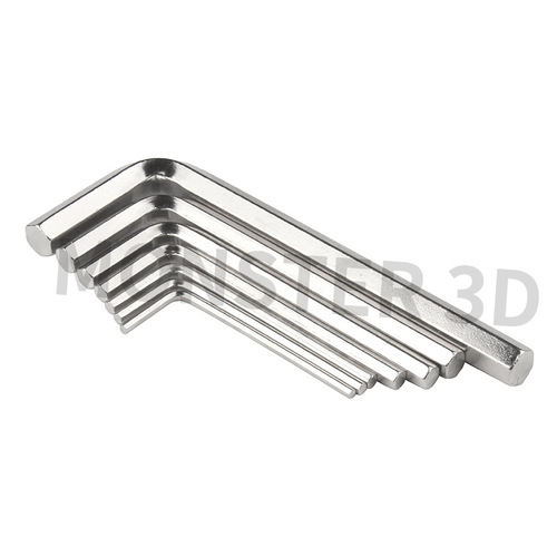 L-shaped hex wrench 152345mm 3D printer wrench accessory, silver, hardened, for export, factory direct supply