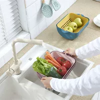 Double-layer plastic drying rack, direct factory sales