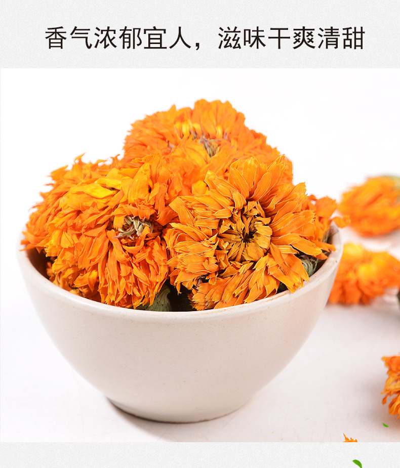 Calendula Dried Flowers (Calendula officinalis) — 500g Loose Pure Petals Herbal Tea quality and texture