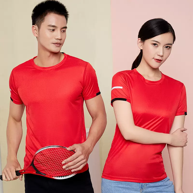 反光条工作服短袖T恤定制团体马拉松运动服上衣团建活动夏季工服