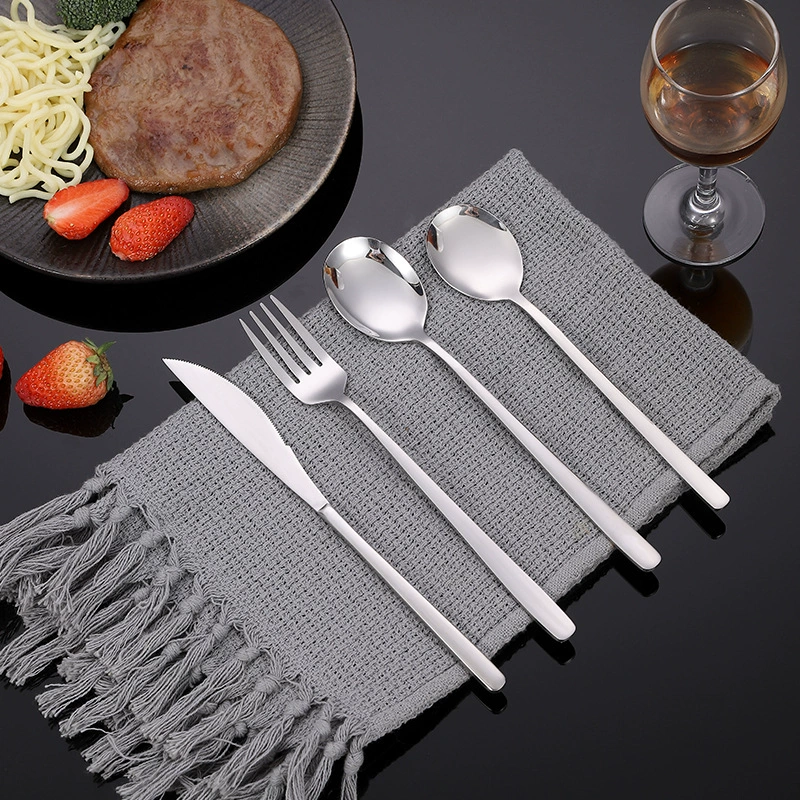 Прямые поставки с завода: ложка из нержавеющей стали 304, утолщенная, с длинной ручкой, креативная ложка для перемешивания, титановое покрытие, креативная титановая посуда