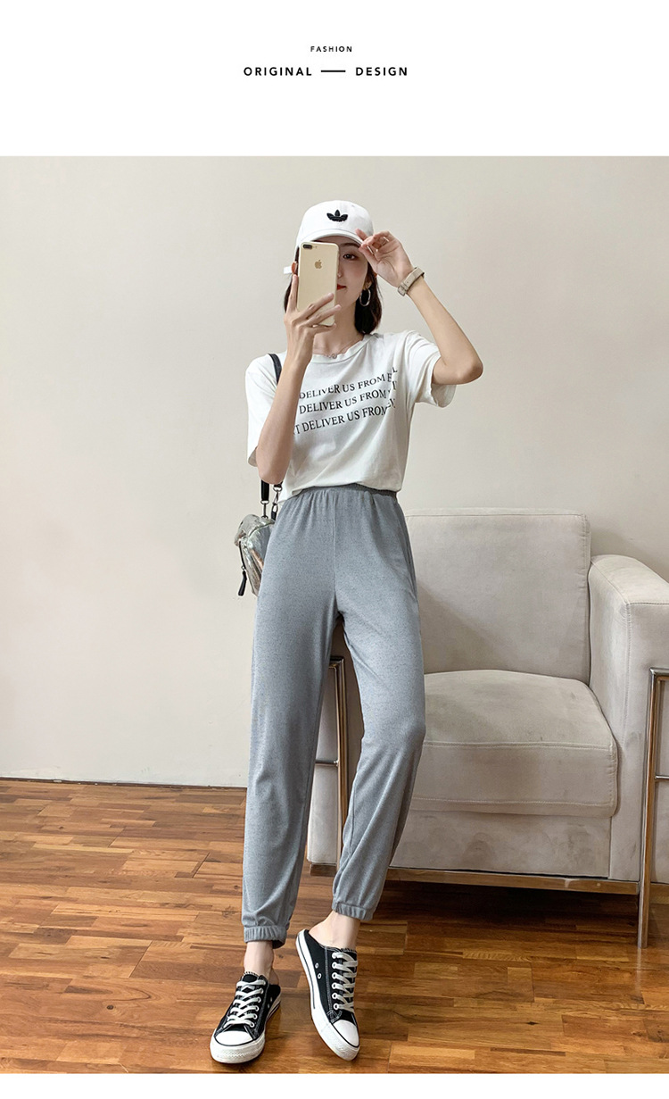 Pantalon léger femme en coton - Ref 3430172 Image 48