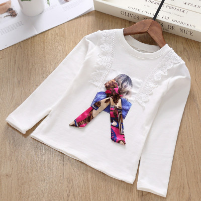 2020 Autumn new pattern girl Bottoming coat Children primer shirt 205