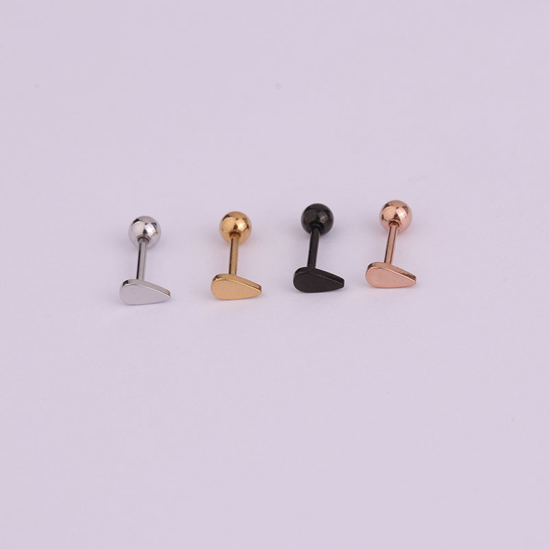 Lady Geometric Plating Stainless Steel Ear Studs display picture 13