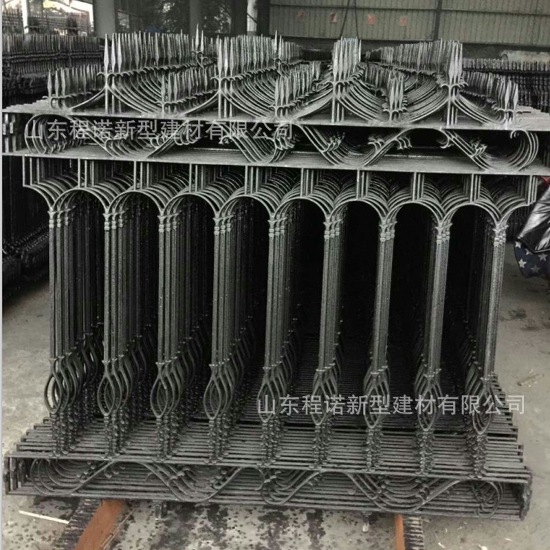 厂家定做公园户外小区别墅花园铁艺铸铁护栏实心钢铁护栏庭院栏栅