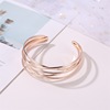 Fashionable bracelet, metal jewelry, suitable for import, European style, simple and elegant design