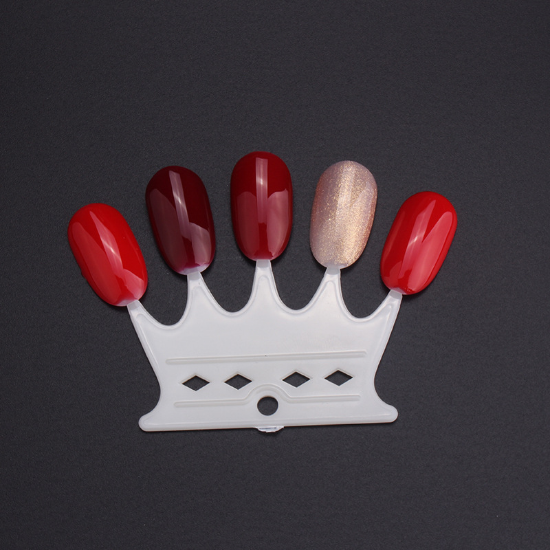 Transfronterizo para manicuras tarjetas de color de la corona de modelo de tarjetas de color de práctica de manicuras de la corona de forma de manicuras 4 selección de colores