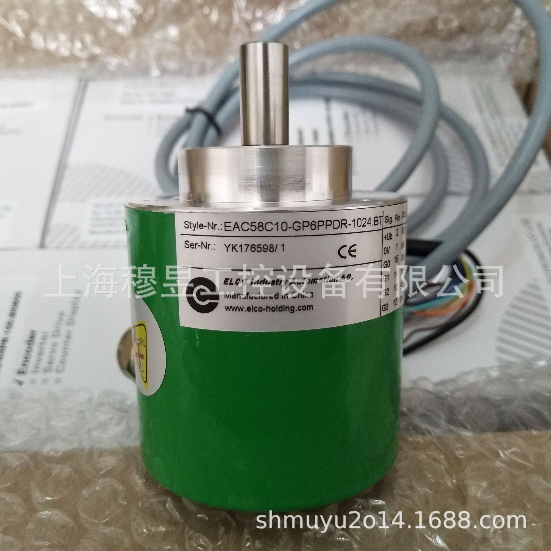 正品代理 EAC58C10-GP6PPDR-1024.BT宜科绝对值单圈编码器