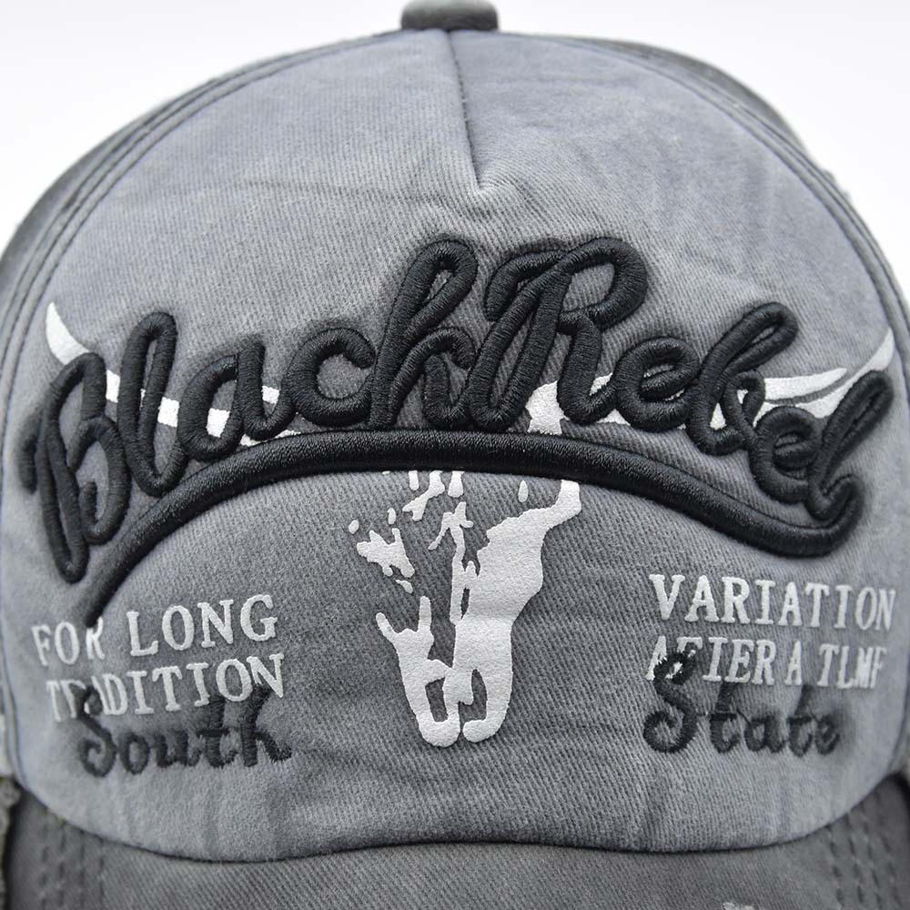 Cappello da baseball Bullhead con linguetta d'anatra con bordo spezzato lavato per uomo e donna_voghion.com