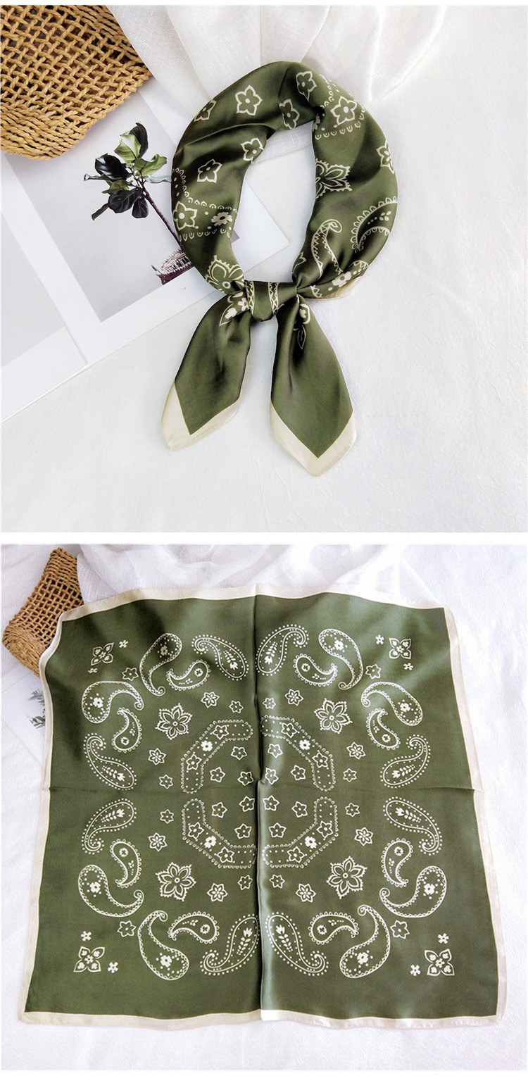 50g Weight Silk Scarf Classification Casual Occasion Satin Material Printing Pattern Spring&Summer, Autumn Season Women's Gender Simple Style Style Women's Simple Style Printing Satin Silk Scarf 14