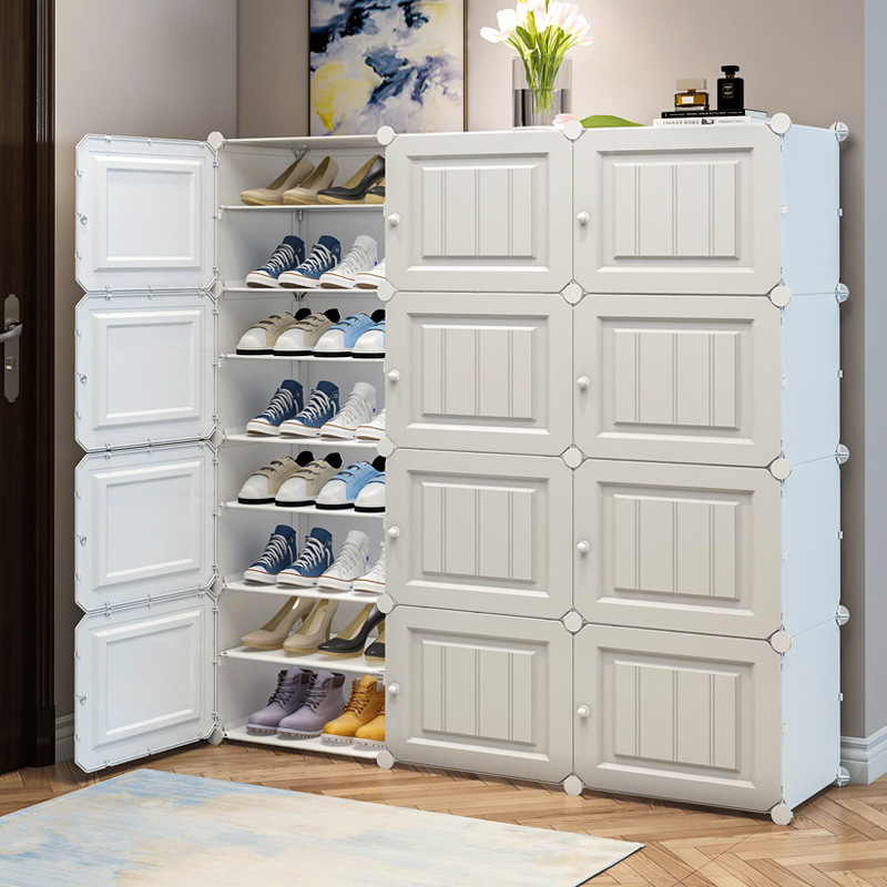 Simple Shoe Cabinet Large Capacity Multi-layer Dustproof Economical Storage Artifact Household Indoor Good-looking Doorway Shoe Rack