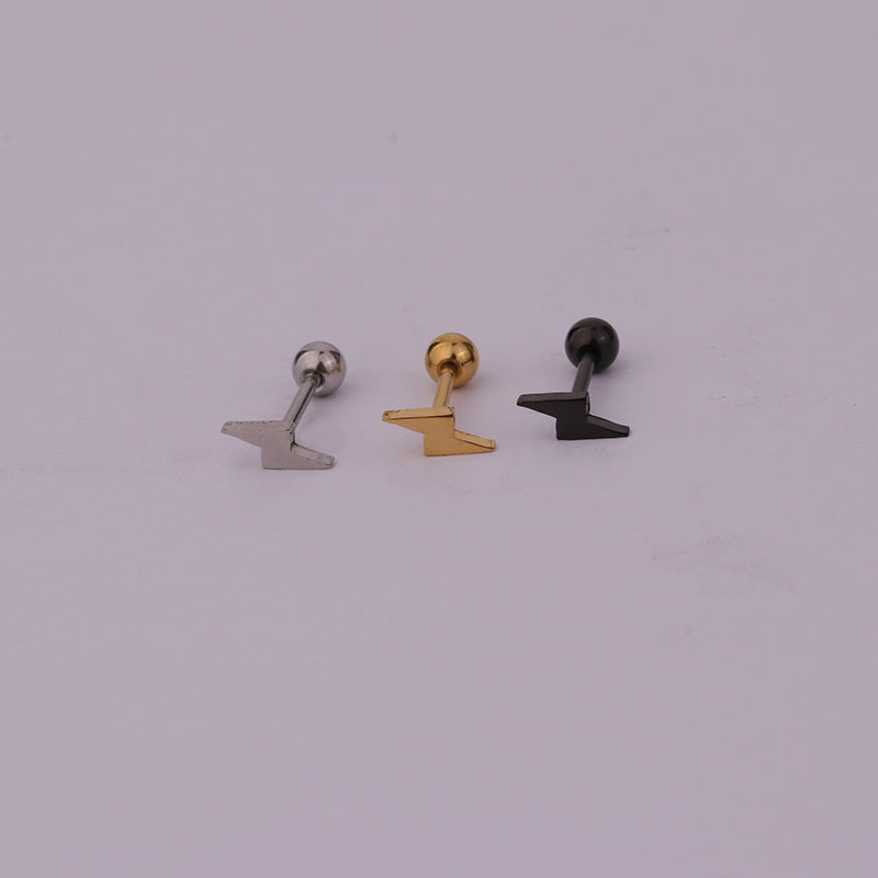 Lady Geometric Plating Stainless Steel Ear Studs display picture 12