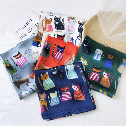 90 square large square scarf women's new spring and autumn Korean gauze scarf versatile shawl temperament decorative thin scarf