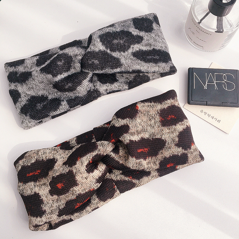 New Korean  Retro Style Simple Leopard All-match  Headband display picture 7