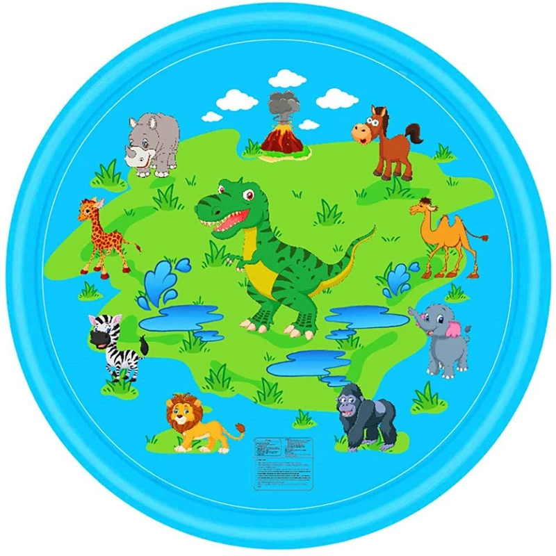 Игрушечный игровой коврик для распыления воды ПВХ Газон Коврик для распыления воды детская площадка детская игрушка для воды Дельфин коврик для распыления воды в наличии