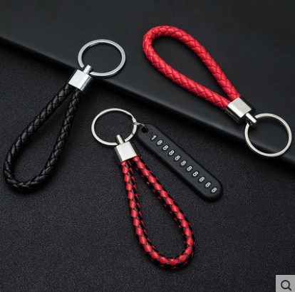 Creative small gift number tag key pendant car key chain promotional gift anti-loss number tag key chain