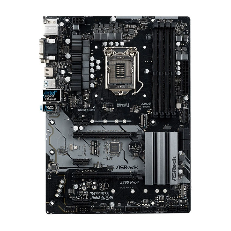 Подходит для материнской платы ASRock Z390 Pro4, сокет 1151, поддержка процессоров 8–9 поколения
