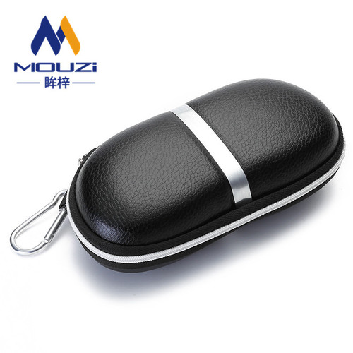 Dropshipping cross-border new model portable anti-stress EVA glasses case Sunglasses cloth hook box can be printed with LOGO
